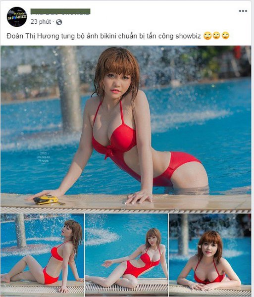 Đoàn Thị Hương bất ngờ tung ảnh bikini phản cảm gây phẫn nộ?