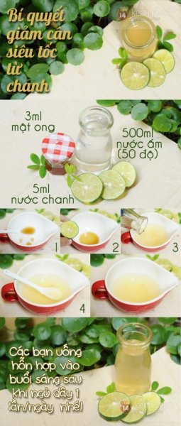 Giảm cân hiệu quả trong 3 tuần với chanh và mật ong