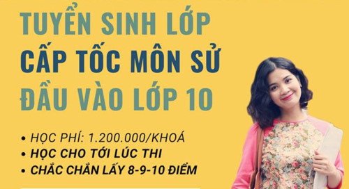 Nhiều trung tâm luyện thi ăn theo môn Lịch sử